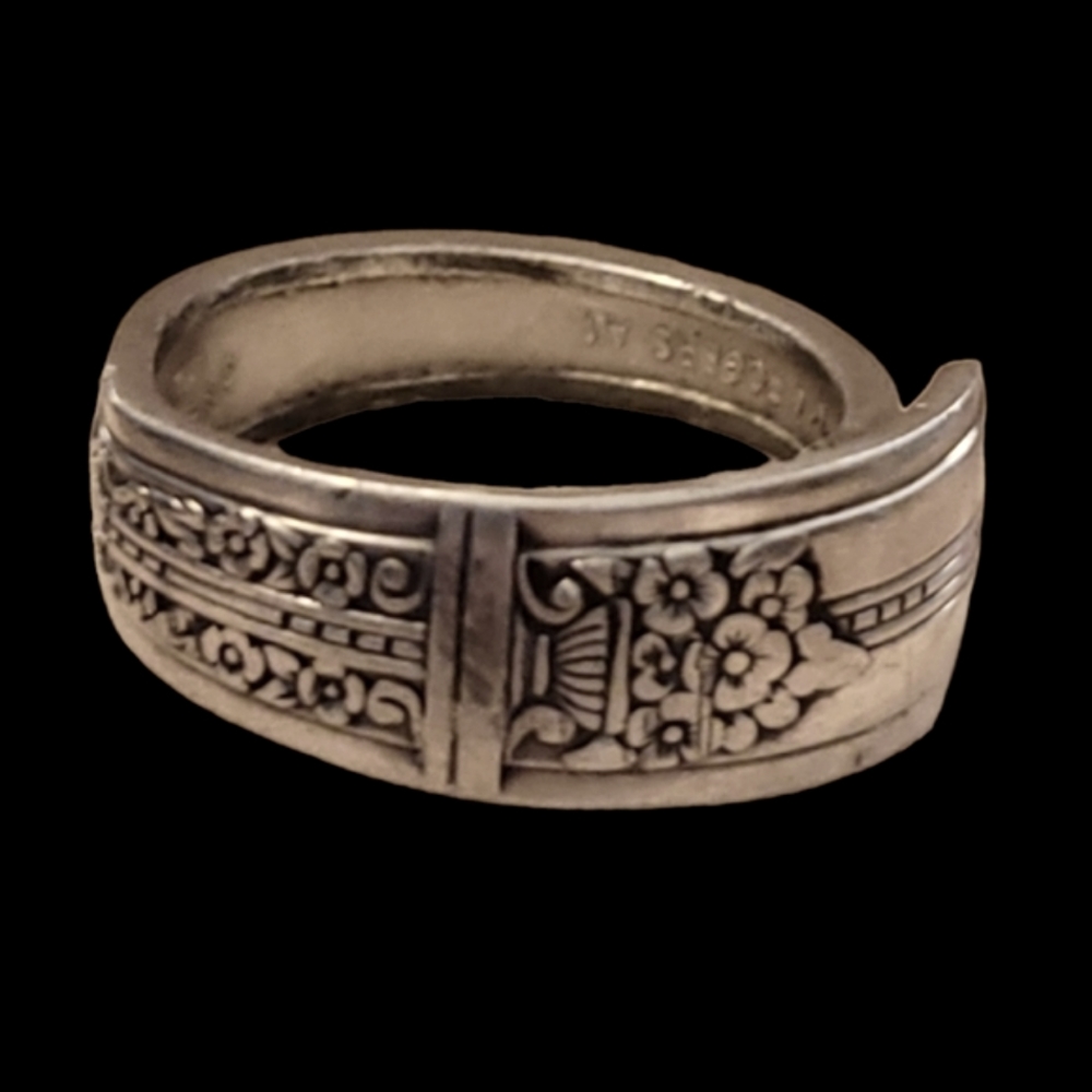 Men's Size 15 Hand Forged Vintage Spoon Ring